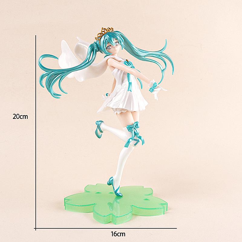 Hatsune Miku Figures Anime Peripheral Two-dimensional Beautiful Girl Model Case Ornaments Girls Gifts Home Decorations