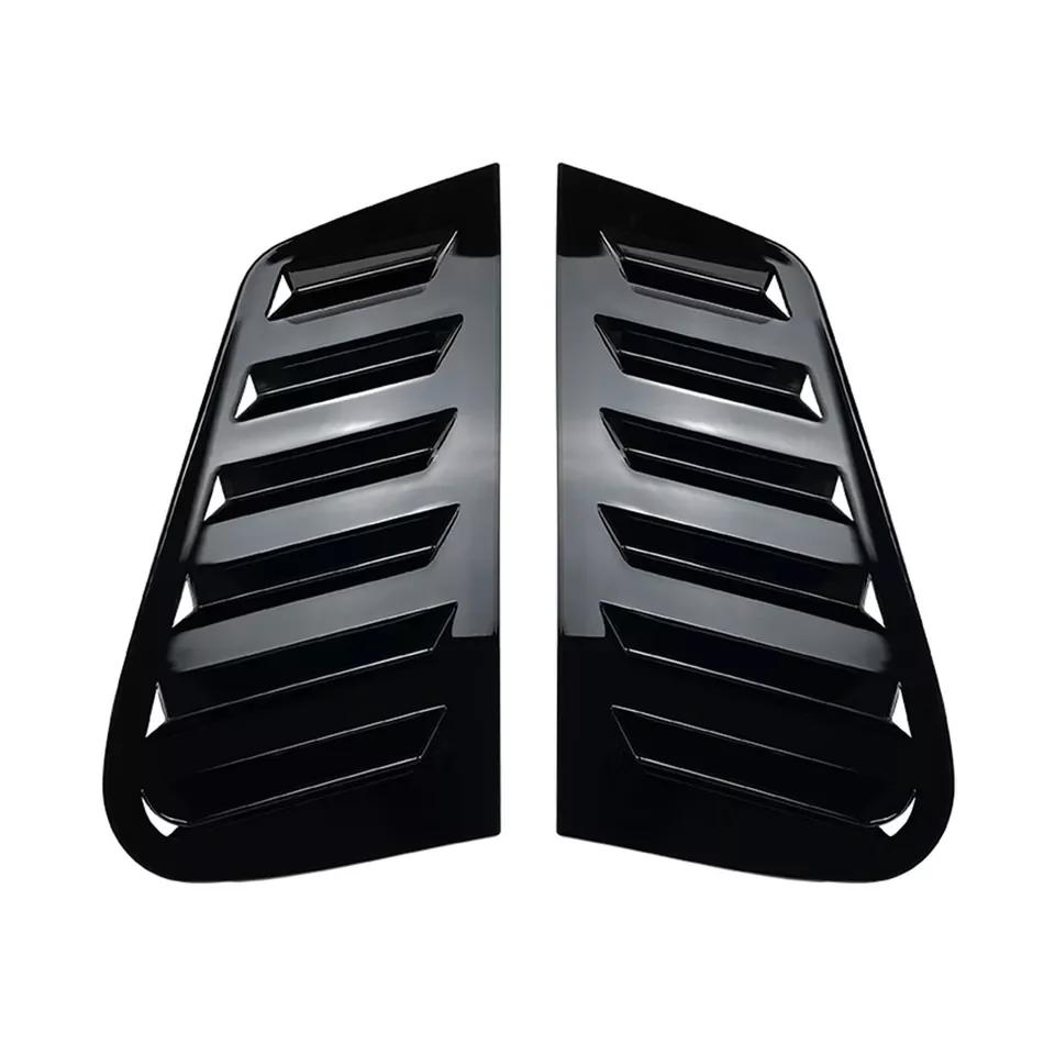 

Для Volkswagen GOLF 4 MK4 1997-2006 Автомобиль Задняя Жалюзи Окна Боковая Накладка Крышки Отделка Наклейка Вентиляционное Отверстие Совок АБС Черный Углеродное волокно АБС