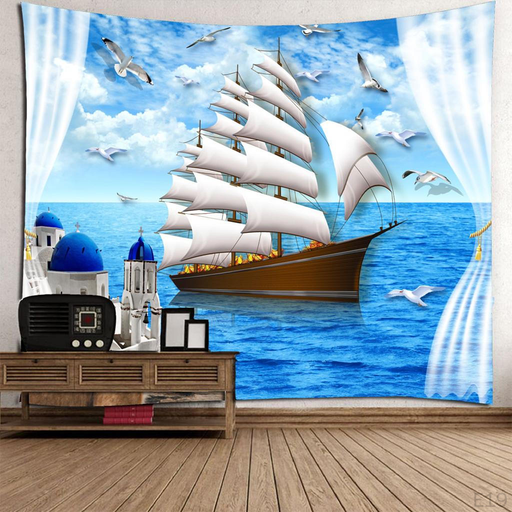 Tapestry Beautiful Pictures Art Mural Hanging Decoration Seascape