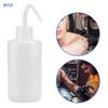 3Pcs 250ml Tattoo Wash Curved  Style Cleaning Bottles Plastic Squeeze Green Algae Watering Can