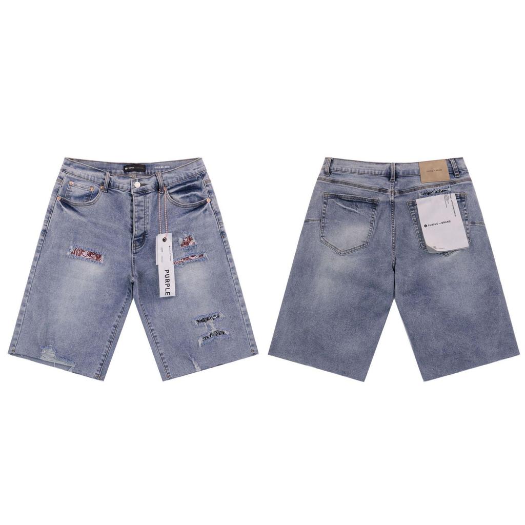 RogueWave Trendy Streetwear Ripped Luxury Clothing Men's Denim Knee Length Shorts Summer Solid Distressed Jeans