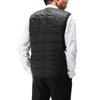 TAION Button Inner Down Size XL Men's V-Neck Vest, Black, TAION-001,