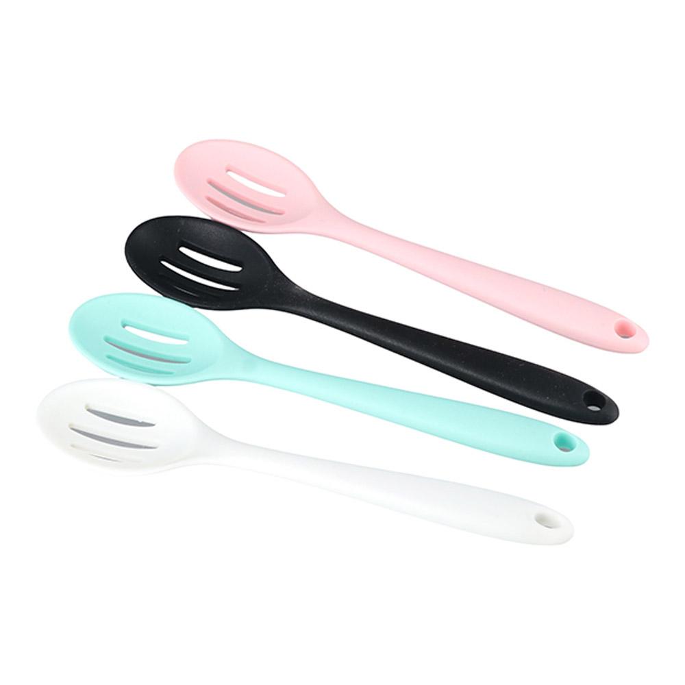 Baking Heat Resistant Silicone Kitchenware Non-stick Cooking Tools Slotted Spoon Cookware Utensils
