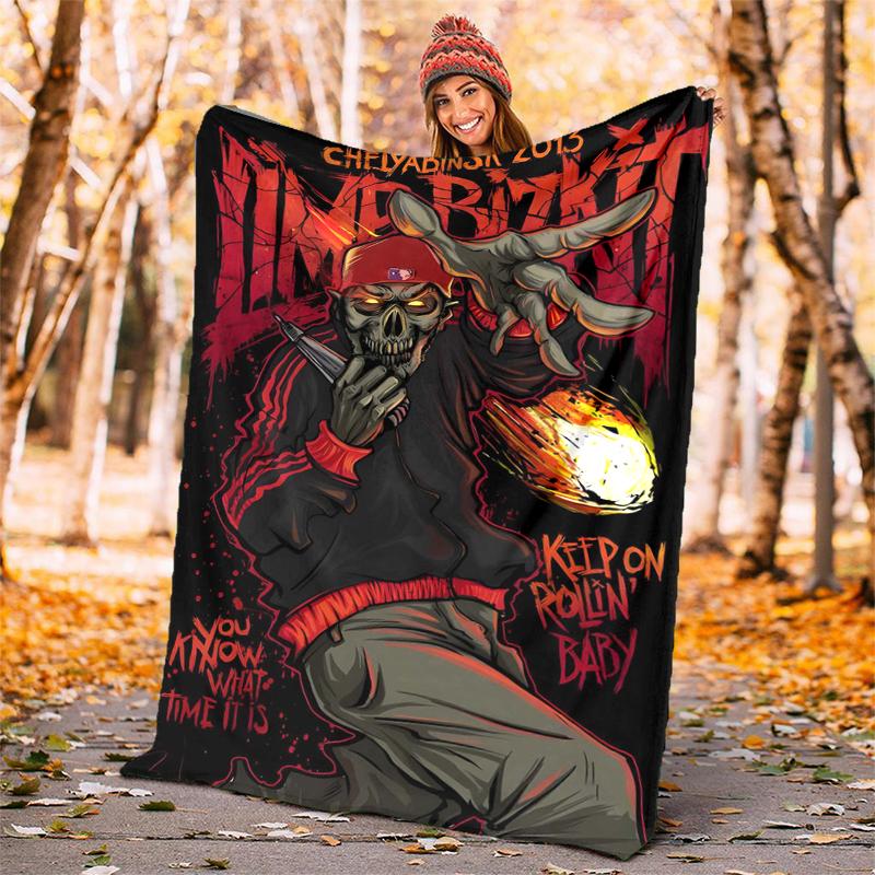 Limp Bizkit Flannel Blanket Soft All-Season Throw, Design for Camping, Car Travel, Hiking Sofa, Bed, Office Perfect Gift for Parties