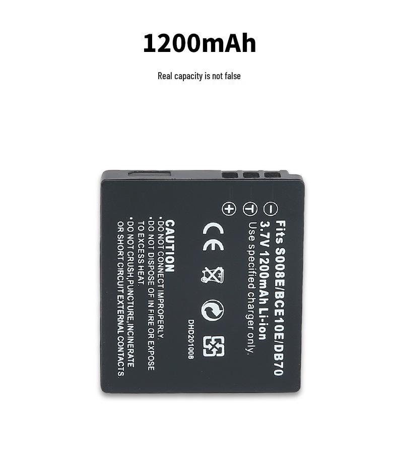 S008 Battery for Panasonic DMC-FS3/FS5/FS20/FX500/FX520 (BCE10E Compatible)