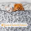 Pet Blanket Soft Fluffy Cute Cartoon Pattern Mat Pet Bed Dog Blanket Warm and Comfortable Blanket Suitable for Cats and Dogs