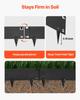 Galvanized Steel Landscape Edging, 6-Pack 1016 X 207 Mm Metal Edging for Landscaping with Gloves, Easy-to-Install, Heavy Duty Metal Garden Edge Border