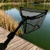 1pc 70cm Fly Fishing Triangle Foldable Telescopic Hand Net Aluminum Alloy Fish Catching Net Integrated Portable Net Fishing