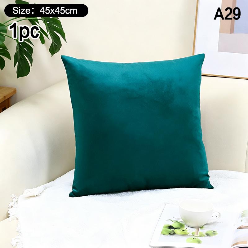 High-Quality 45*45CM Plush Pillow Case with Padded Layer for Cozy Home Decor