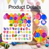 48 Pieces Prefilled Easter Eggs for Filling Treats Basket Stuffers Ornaments