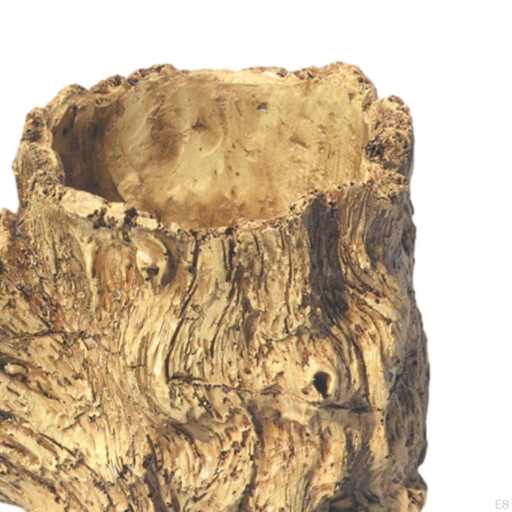 Artificial Driftwood Plante, Resin Flower Pot Container, Irregular for Outdoor