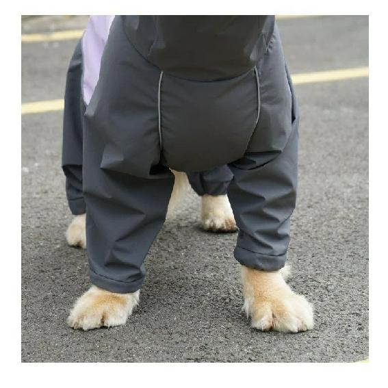 Dog Raincoat Full-Body Four-Legged Hooded Waterproof Rainwear for Golden Retrievers Labradors and Medium Large Dogs