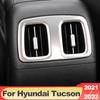 Autocollant de couverture de cadre de sortie de climatisation arrière, pour Hyundai Tucson NX4 2022 2023 hybride N Line, accessoires