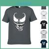 Baumwollmischung Comic Film Venom Print T-Shirt Für Männer Und Frauen**