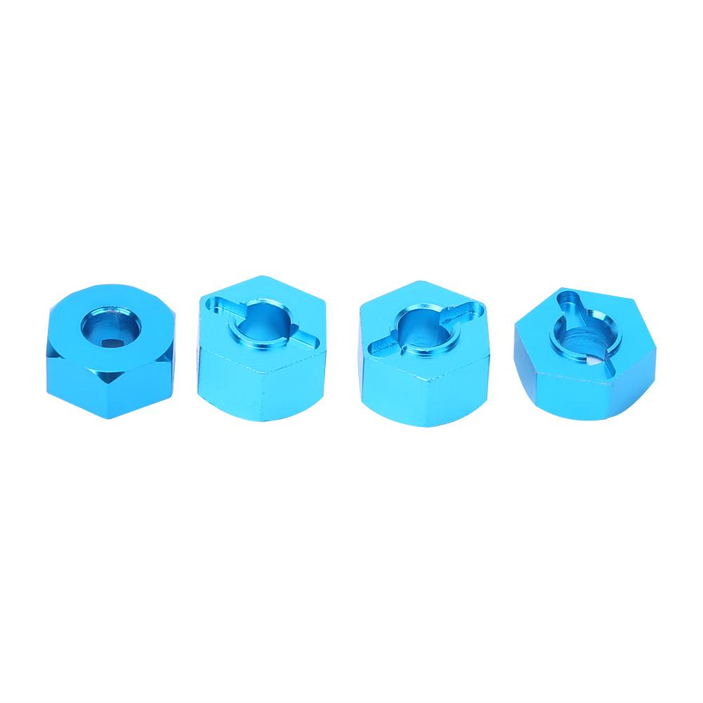 Aluminum Alloy RC Hex Mount Coupler Accessory Fit for ECX 2WD 1 10 RC Hobby CarBlue