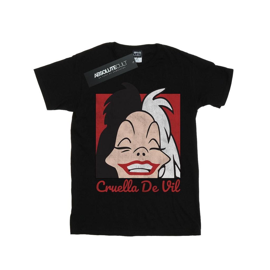 Disney Boys Cruella De Vil Cropped Head T-Shirt