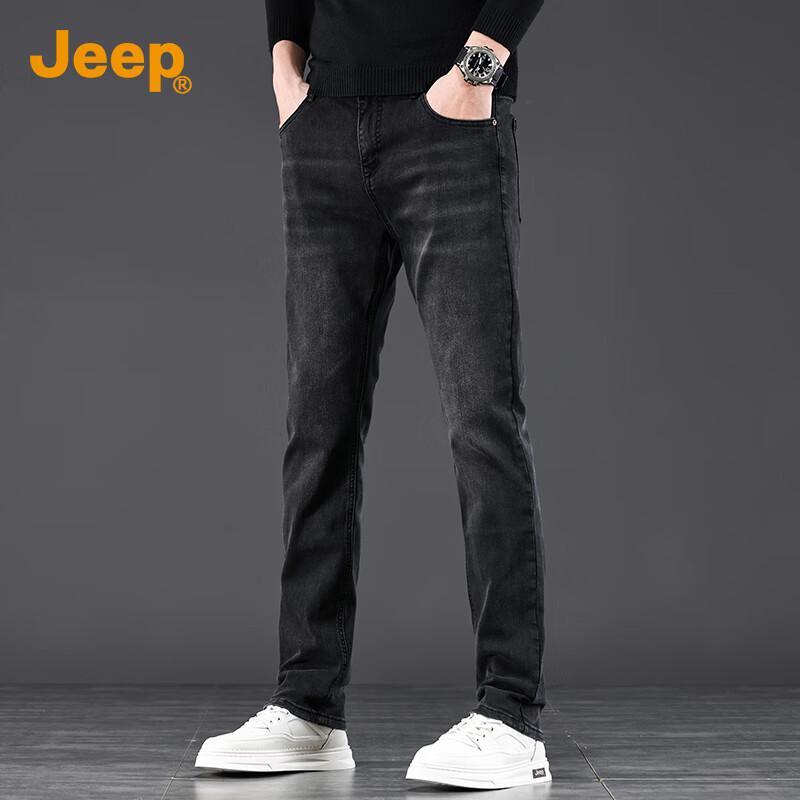 

Jeep Мужские джинсы из выстиранного денима прямого кроя слим-фит 38