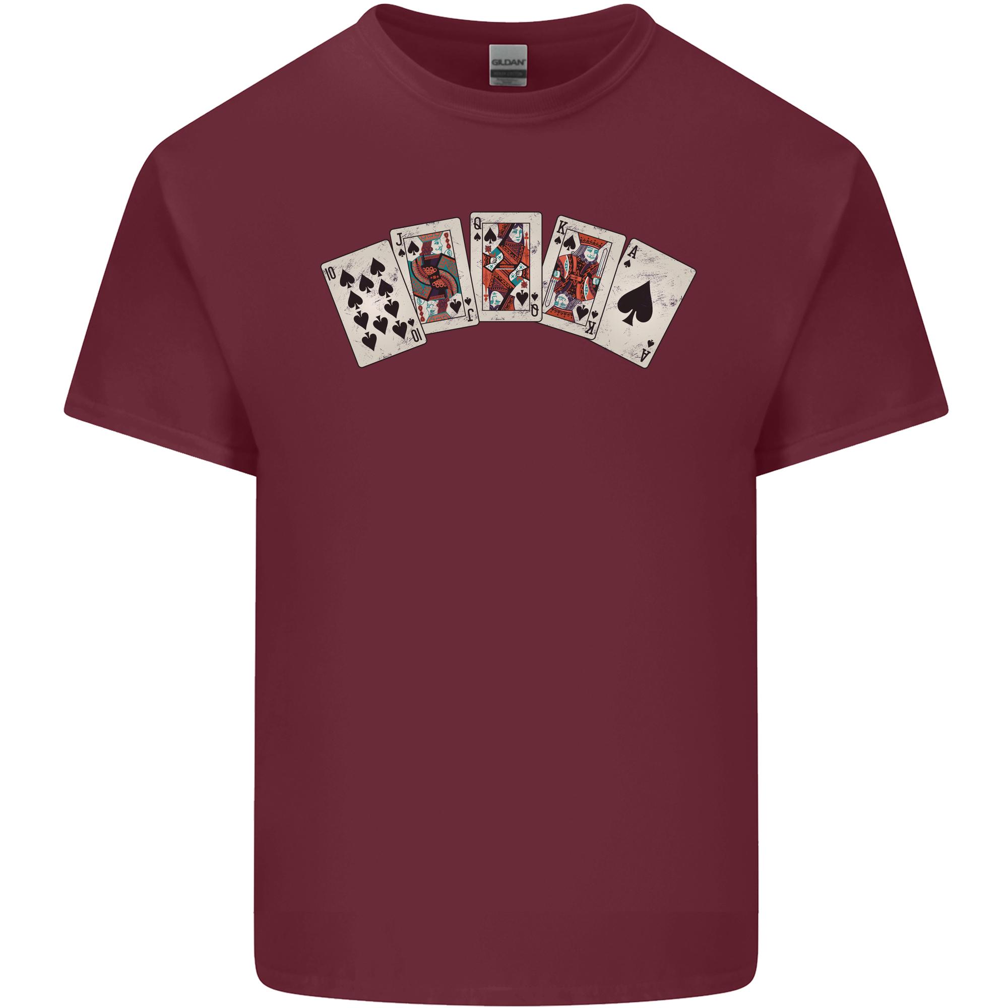 Spade Flush Poker Unisexs Light Cotton TShirt S