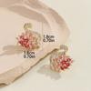 Boucles d'oreilles Cygne Colorées Style Déesse Luxe Léger, Boucles d'oreilles Zirconium Micro-serties, Boucles d'oreilles Longues Mode et Polyvalentes