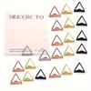 Triangular Name Card Holders, Hotel Table Number Stands, Desktop Note Clips, Upright Metal Message Clips, Postcard and Wedding Photo Clips in Rose Gol