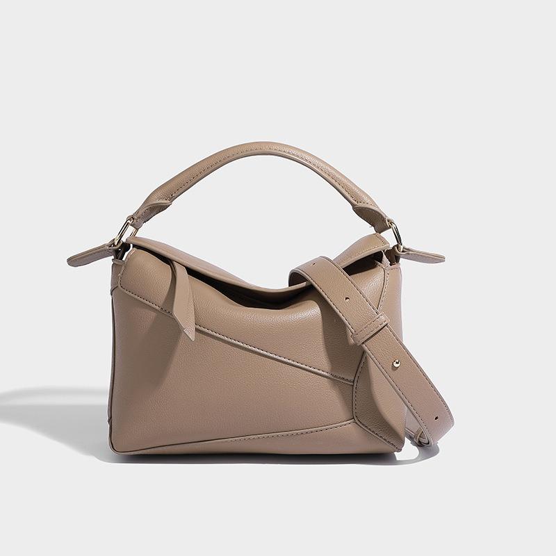 

Сумка через плечо, модная универсальная сумка-подушка с геометрическим узором, легкая, роскошная, нишевая, высокого класса серый