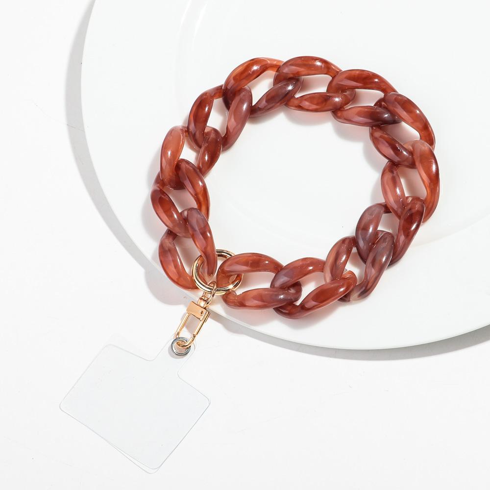 Trendy Chunky Link Acrylic Phone Chains for Women Colorful Mobile Phone Chain Strap Lanyard Jewelry Anti-Lost Accessories Gifts