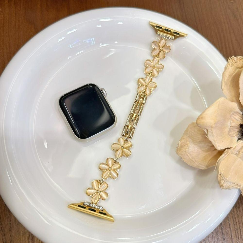 five Petaled flower Watch Strap For Apple Watch Bands 49 46 42 41 40 38 45 44mm Correa For iWatch S11 Wristband 10 9 8 Bracelet