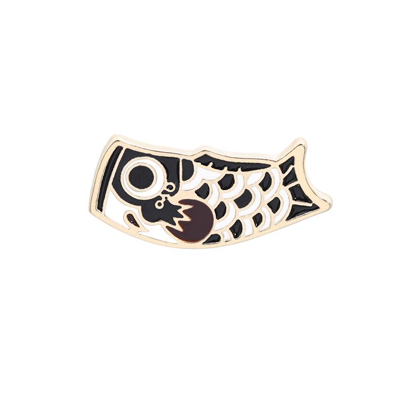 Fashion Jewelry Cartoon Animal Brooch Creative Cute Color Carp Brocade Brooch Gift Brooch Carp fancy carp brooch