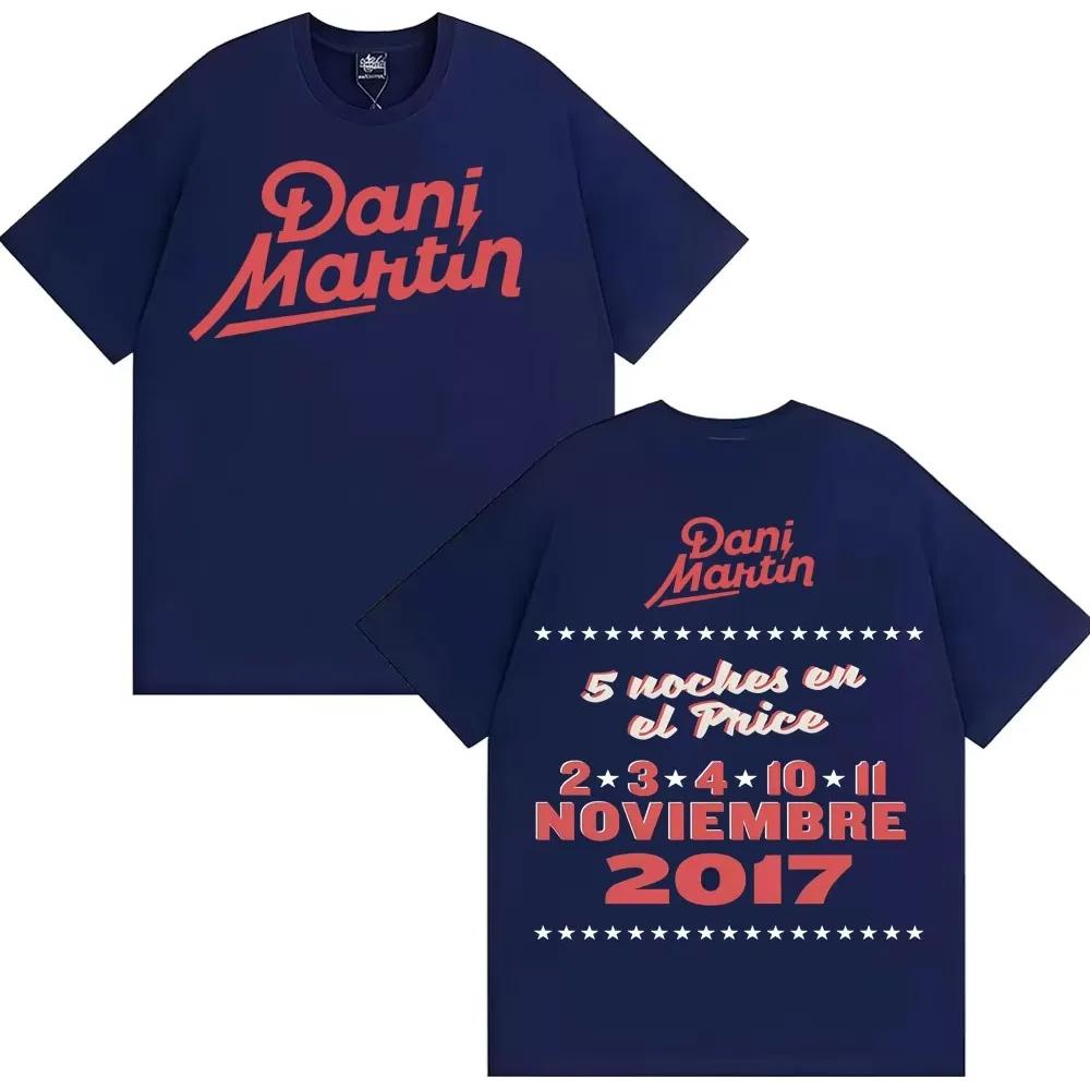 Rapper Dani Martin Noviembre Merch Tee Shirt Men Clothing Harajuku Gothic Oversized T Shirts Casual Cotton High Quality T-shirts