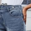 Women's Mid Rise Ripped Jean Shorts Casual Distressed Stretchy Denim Shorts Summer Frayed Hem Short Pants