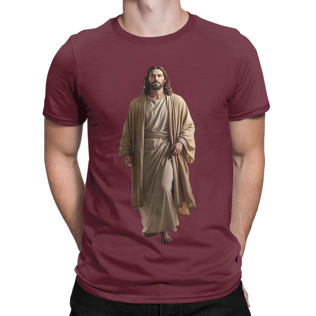 Jesus Coming Out Of My Cave TShirts for Unisex Funny 100 Cotton Tees Round Collar Short Sleeve T Shirts Plus Size Clothing
