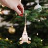 Christmas Doll Ornaments Adorable Snowmen Figurine Pendant For Window Christmas Figurine Ornament Multi-Functional Home Accent