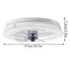 AC220V 72W Intelligent LED Ceiling Fan Lamp Creative Invisible Integrated Fan Light Silent Stepless Chandelier Fan