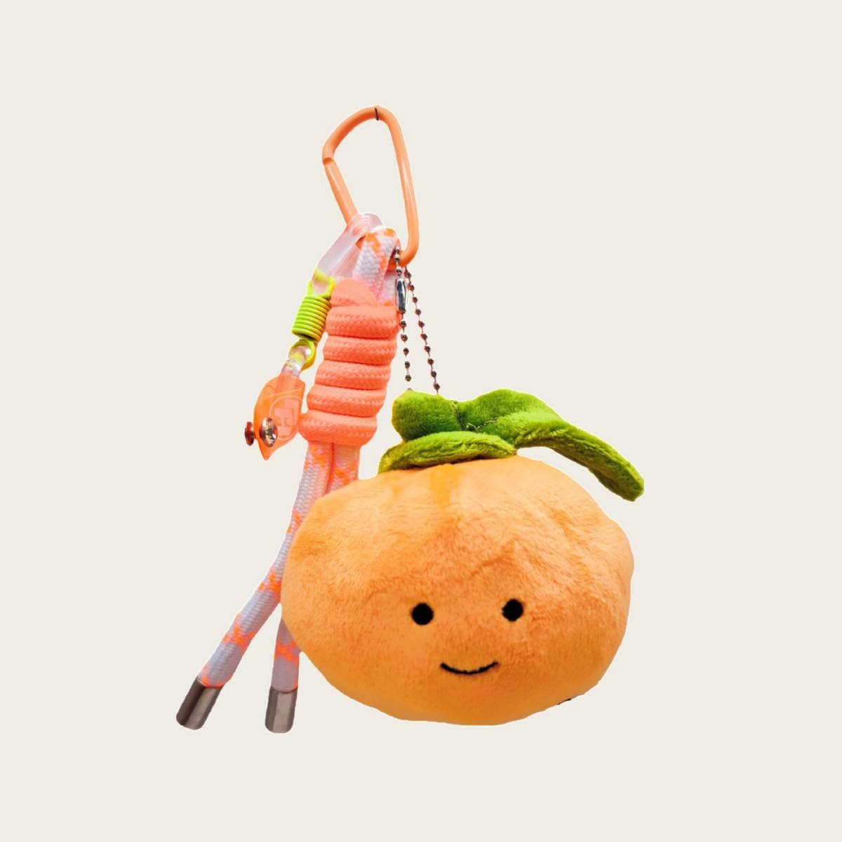 

Cute Sunglasses Citrus Pendant Orange Pendant Doll Plush Toy Doll Gift Fruit Keychain