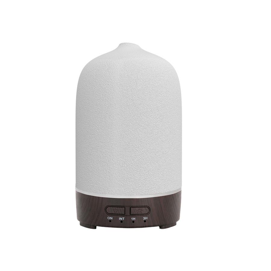 150ml USB Ceramic Aroma Diffuser & Humidifier with Timer, Silent Ultrasonic Mist, Essential Oil Compatible, 7 Color LED Lights