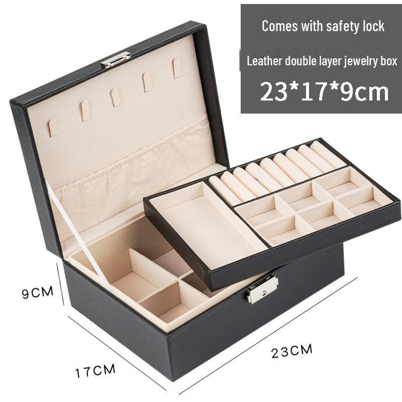 Luxurious Large-Capacity Jewelry Box for Earrings, Necklaces, and Pendants