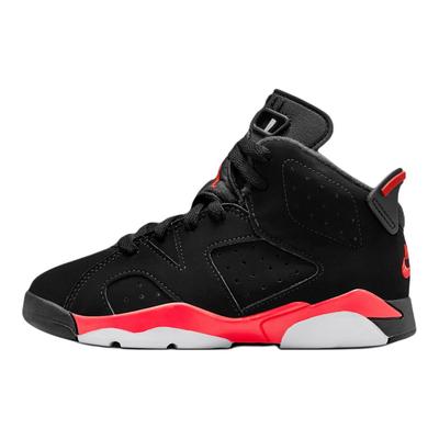 Air 6 Retro PS Reverse Infrared Sprzedawca Trampki Dziecięce Czarne Light-Crimson IQ1277-001