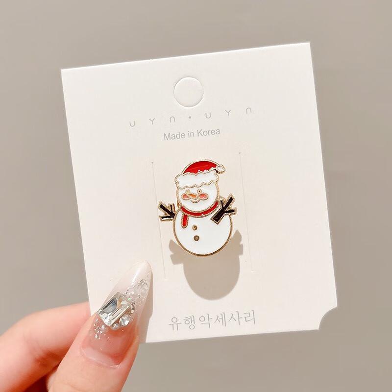 Металлические броши Fumade Рождественский снеговик (3-Pack)