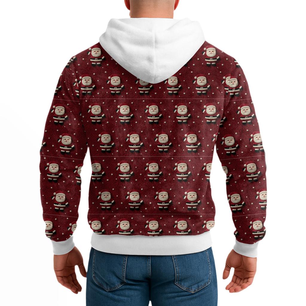 Herren Freizeit Halber Reißverschluss Kapuzenpullover Kapuze Lange Ärmel