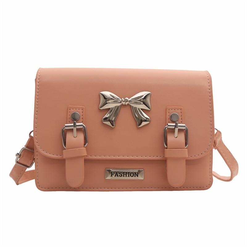 Cute Girl Bow Knot Casual Shoulder Bag Trendy Spring 2024 Fashion Messenger Bag
