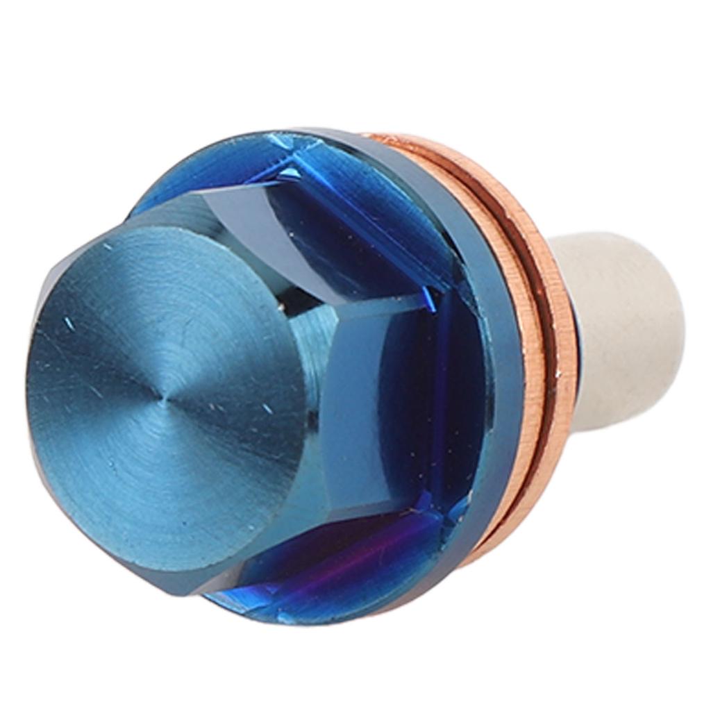 M12 X 1.5 Magnetic Oil Drain Plug Ti Alloy Universal Extract Small Metal Particles Magnetic Oil Pan