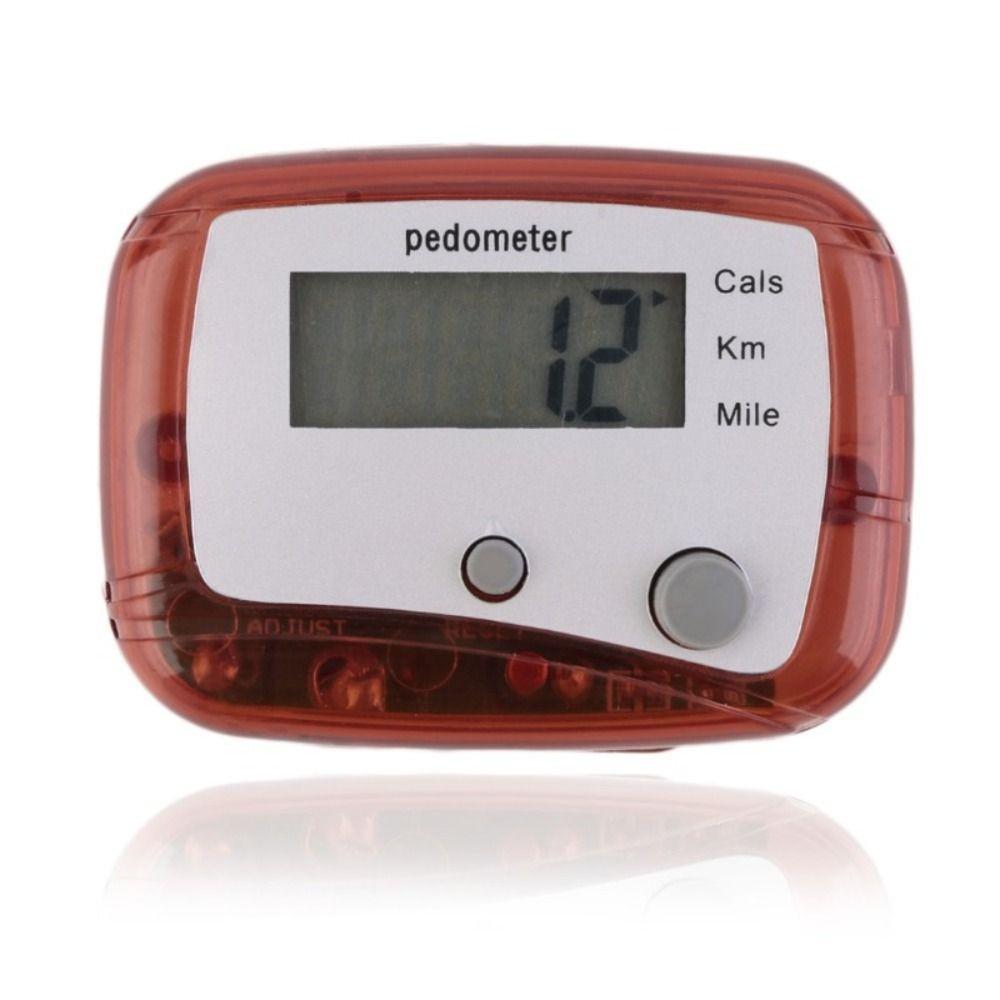 Multifunctional Dual-Button Pedometer: 10,000 Steps Counter - Available in White, Black, Red, Blue for Runners
