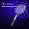 Elektrická plácačka na komáry 2022 Léto USB Solární panel Dobíjecí Lapač hmyzu Raketa LED Ultrafialové Elektrické Lapače much