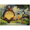 Vintage Retro Paper Anime Poster - Tonari No Totoro Miyazaki - Wall Decor - Vintage Home Decor - Kids Room Decoration