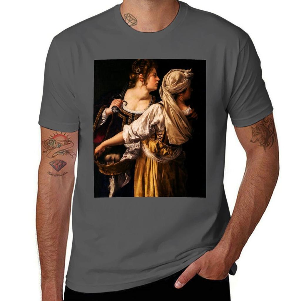 Judith And Her Servant Artemisia Gentileschi Tshirt Active Wear Sports Tshirt For Unisex