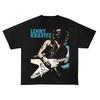 Casual Men's Cotton Top Hot Sale Lenny Kravitz Tour Poster Graphic Print T-Shirt Men Women Loose Casual Oversized O-neck Cotton Top Su Unisex,gift,Top