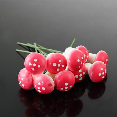 Garden Ornament Stakes Moss Decoration Potted Plants Decor Miniature Figurine Mini Mushroom Artificial Foam