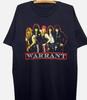 Warrant Band In Concert Tour Bomull Svart Kortärmad S-5XL Unisex Skjorta