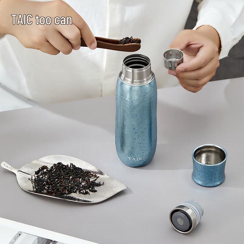 TAIC Pure Titanium Insulated Tea Infuser Bottle