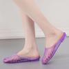 Modische Kristallschuhe,Damen Flache Hausschuhe,Outdoor Tragen Slip-on Jelly Slides,Weiches PVC,Rutschfestes Badezimmer-Tragen,ROSA,GOLD,LILA,Dropship